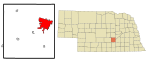 Hall County Nebraska Incorporated and Unincorporated areas Grand Island Highlighted